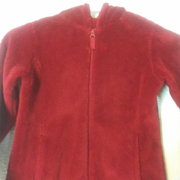 Wonder Nation girl's size XS (4-5) red/burgundy hoodie jacket - Picture 2 of 10